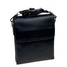 На фото 1 - Мужская сумка-планшет из экокожи, цвет черный