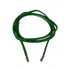 На фото 1 - Пояс шнурок из искусственной кожи,  зеленый