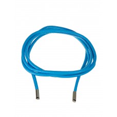 На фото 1 - Пояс шнурок из искусственной кожи,  голубой