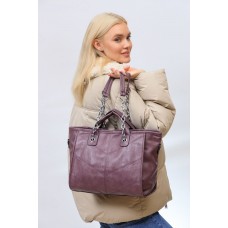На фото 1 -  Женская классическая сумка из искусственной кожи, цвет малиновый
