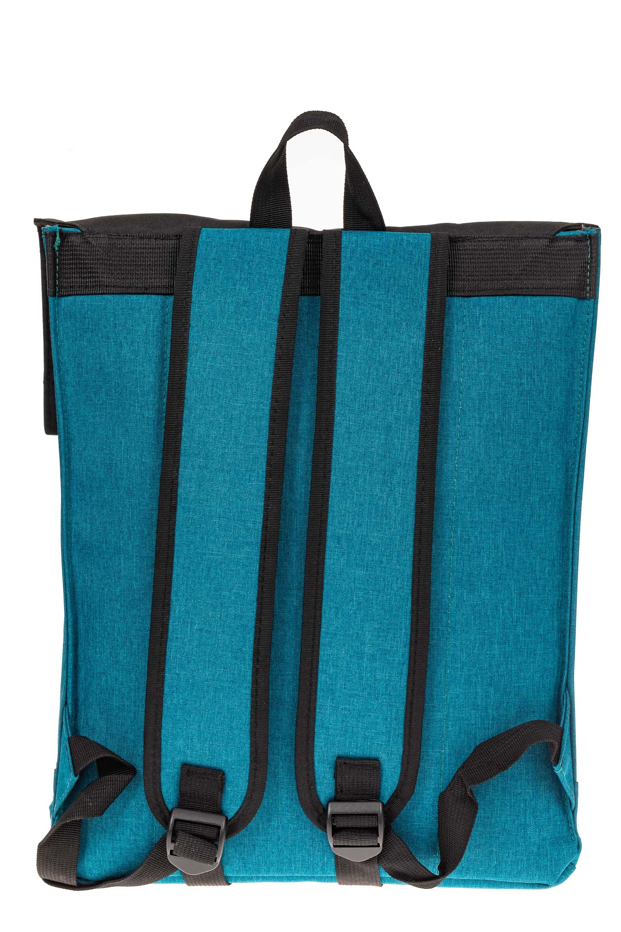 На фото 3 - Мужской рюкзак с клапаном, цвет бирюзовый