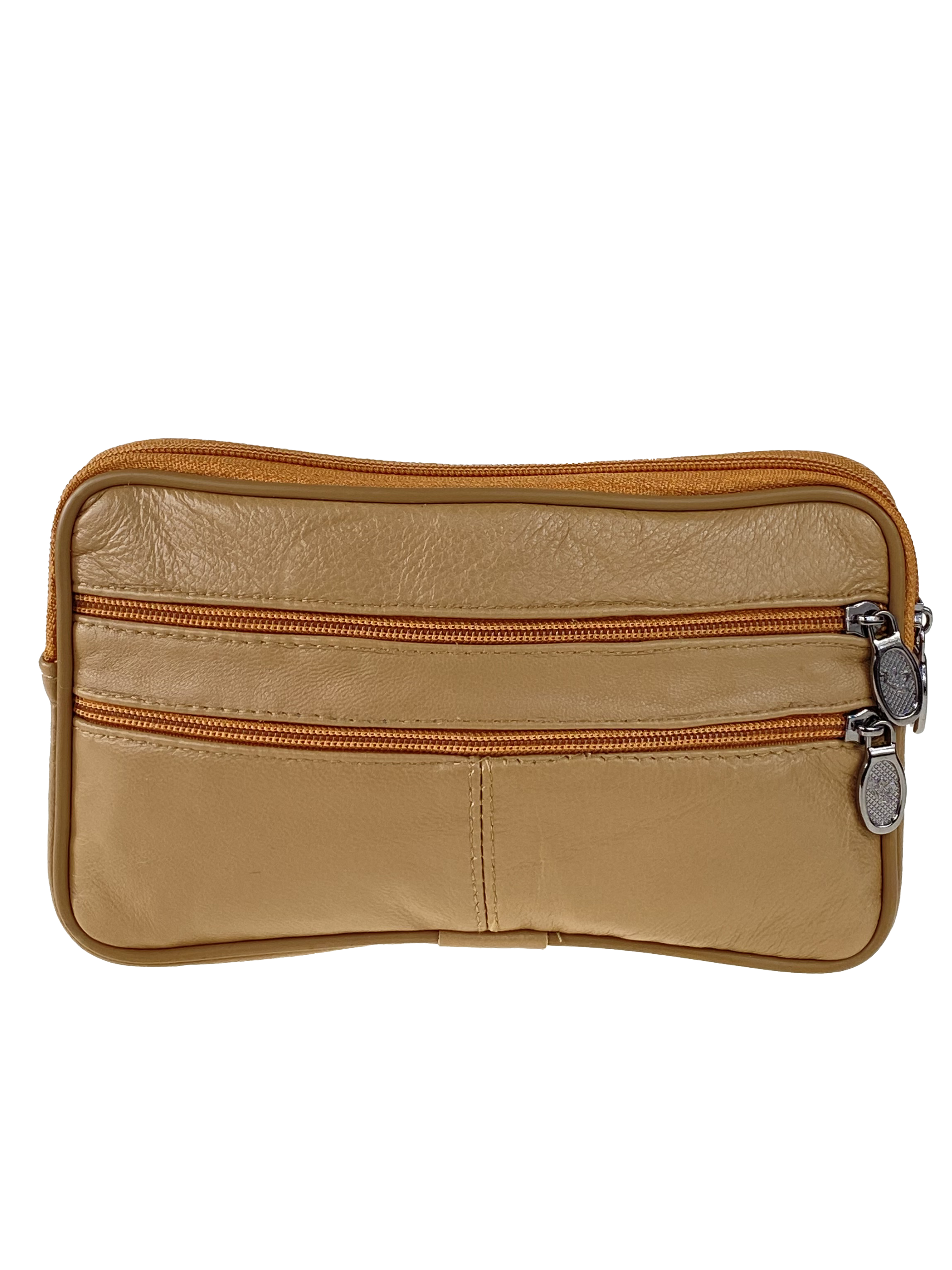 На фото 1 - Женский кошелёк  из мягкой натуральной кожи, цвет песочный