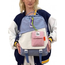 На фото 1 - Молодежный рюкзак из текстиля,  мультицвет