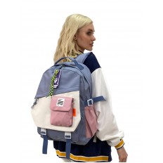 На фото 2 - Молодежный рюкзак из текстиля,  мультицвет