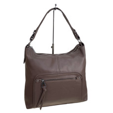 На фото 1 - Женская сумка из искусственной кожи, цвет пудра