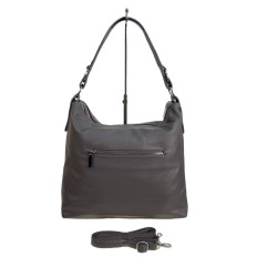 На фото 2 - Женская сумка из искусственной кожи, цвет серый