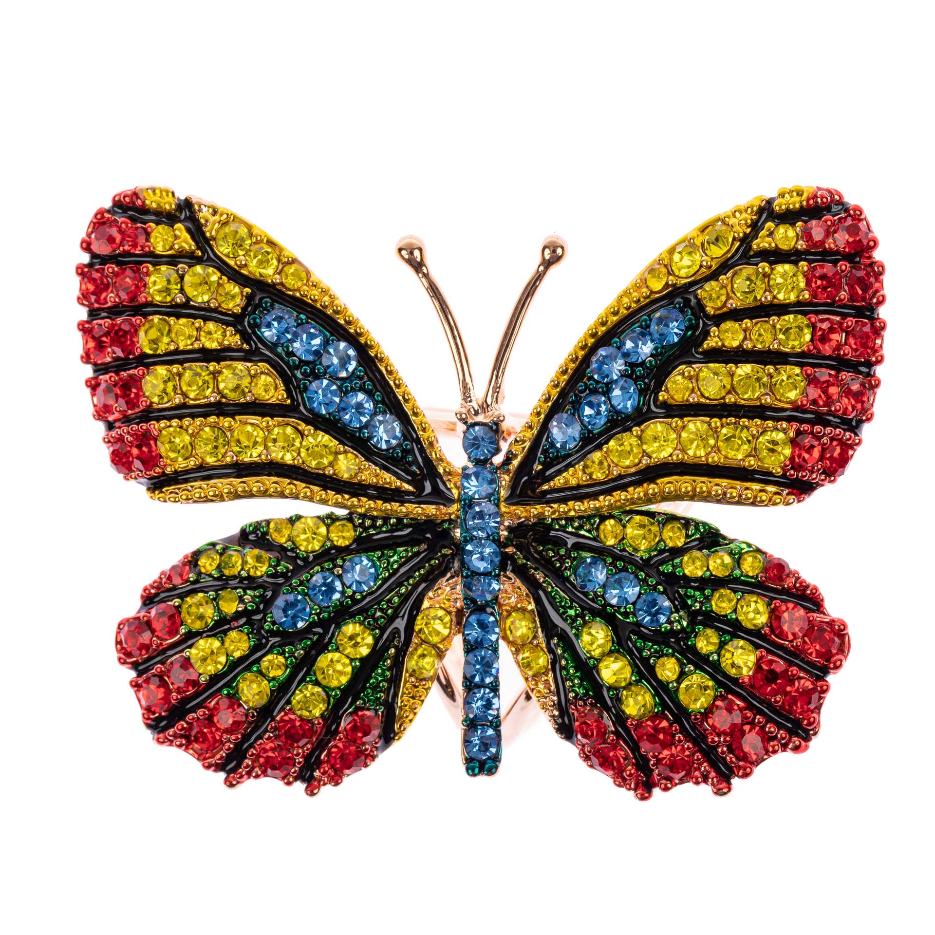 На фото 1 - Кольцо с украшением в виде бабочки