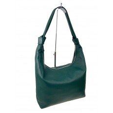 На фото 3 - Женская сумка  из натуральной кожи, цвет зеленый