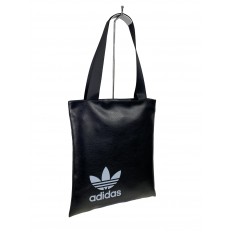 На фото 2 - Женская сумка шоппер из искусственной кожи, цвет черный