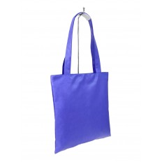 На фото 2 - Женская сумка шоппер из искусственной кожи, цвет  фиолетовый