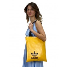 На фото 1 - Женская сумка шоппер из искусственной кожи, цвет желтый