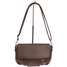 На фото 2 - Женская сумка-седло из искусственной кожи, цвет коричневый