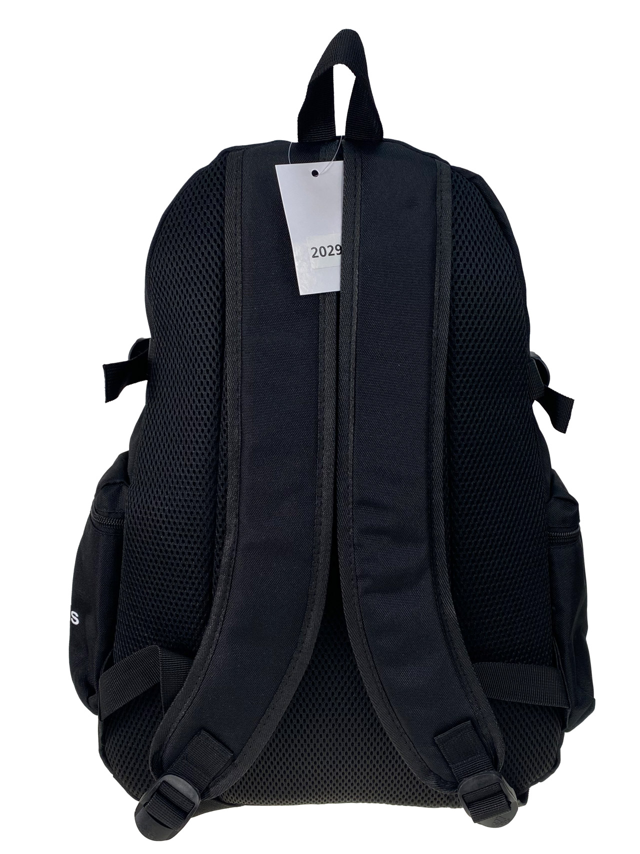 На фото 2 - Универсальный рюкзак из водоотталкивающей ткани, цвет черный с белым 