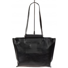 На фото 3 - Женская сумка из натуральной кожи, цвет чёрный