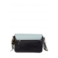 На фото 3 - Женская сумка из искусственной кожи с твилли, цвет черный