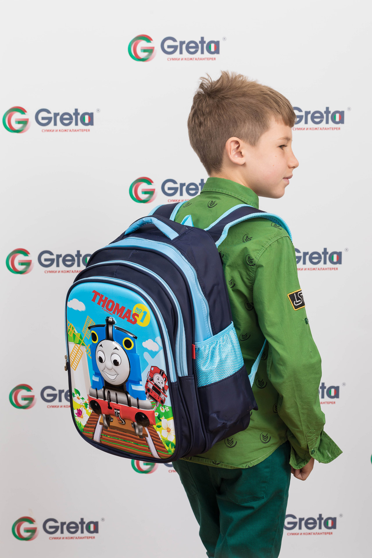 На фото 4 - Школьный рюкзак для детей, цвет синий