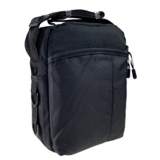 На фото 1 - Мужская сумка  из текстиля, цвет чёрный