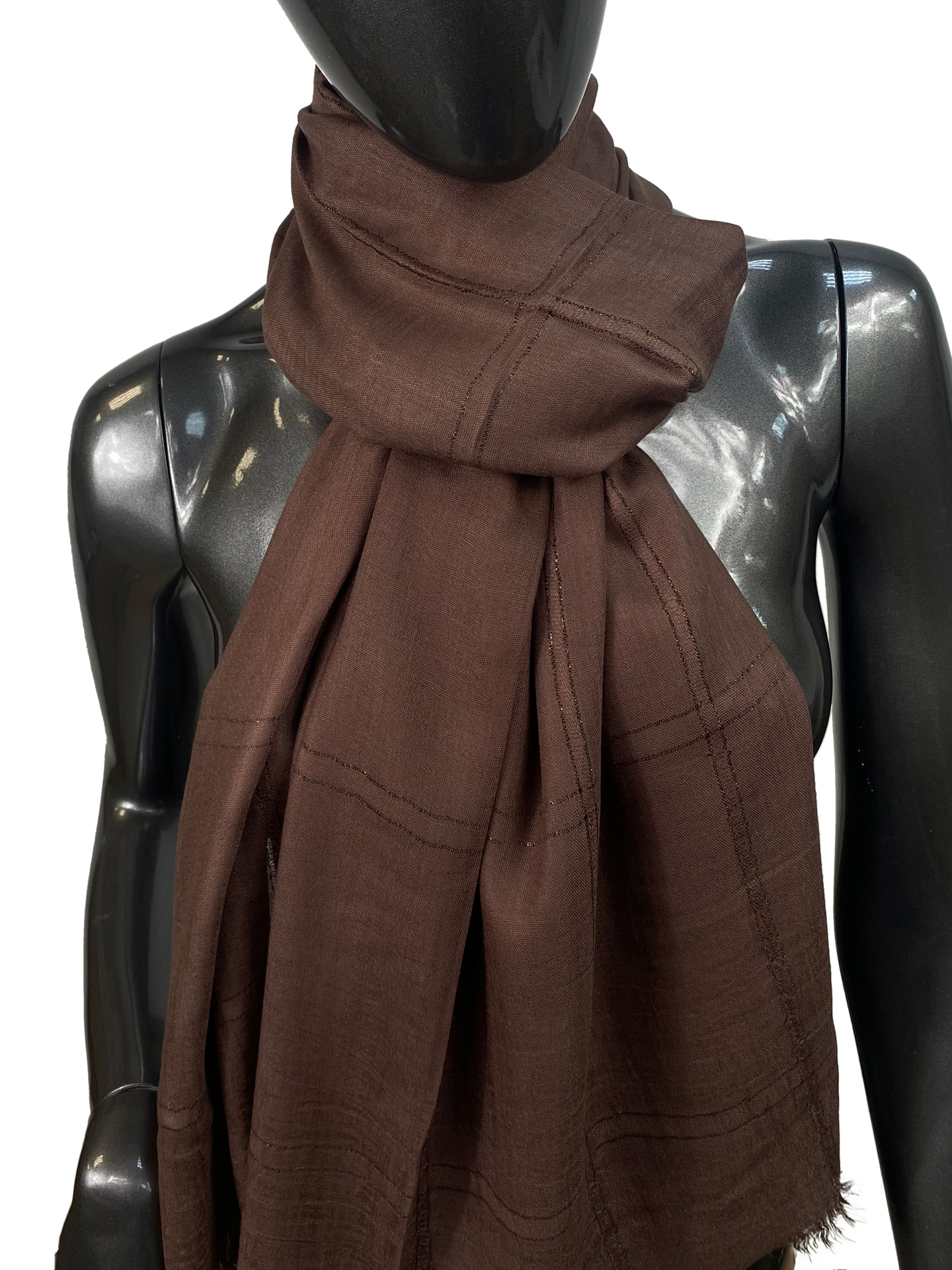 На фото 1 - Легкий палантин -шарф, мультицвет