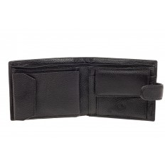 На фото 2 - Мужское портмоне (кошелек) из кожи, черное