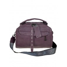 На фото 1 - Женская  сумка из искусственной кожи, цвет фиолетовый