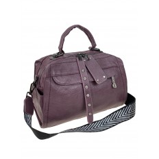 На фото 2 - Женская  сумка из искусственной кожи, цвет фиолетовый