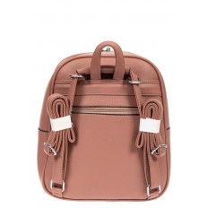 На фото 3 - Женский рюкзак из фактурной экокожи, цвет розовый