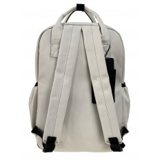 На фото 2 -  Молодежный рюкзак из текстиля, цвет белый