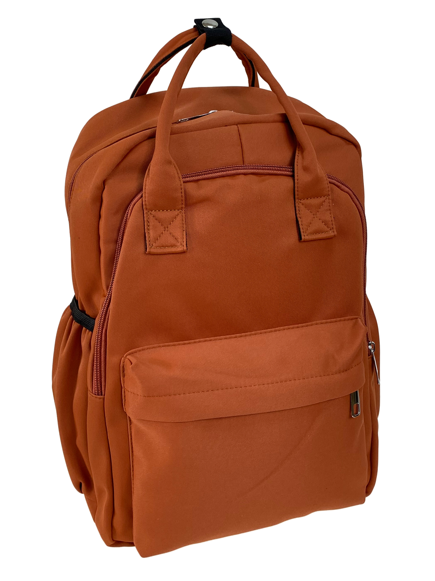 На фото 1 -  Молодежный рюкзак из текстиля, цвет оранжевый