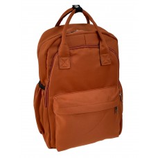 На фото 1 -  Молодежный рюкзак из текстиля, цвет оранжевый
