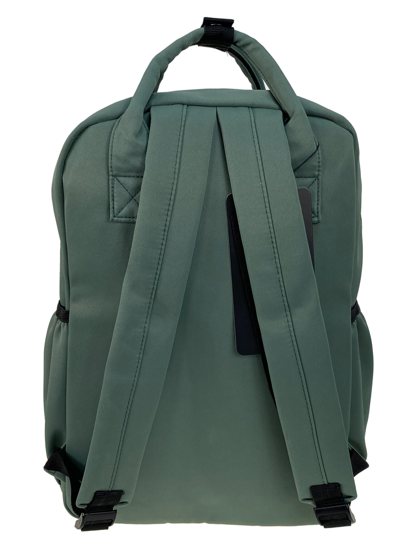 На фото 2 -  Молодежный рюкзак из текстиля, цвет зеленый