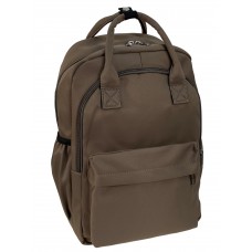 На фото 1 -  Молодежный рюкзак из текстиля, цвет коричневый