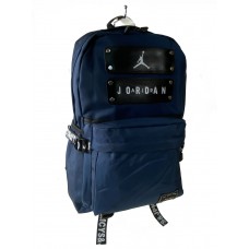 На фото 1 - Молодежный рюкзак из текстиля, цвет синий с черным