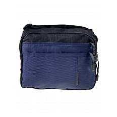 На фото 2 - Мужская сумка  из текстиля, цвет синий/чёрный