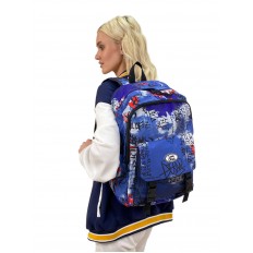 На фото 2 - Молодежный рюкзак из текстиля, мультицвет