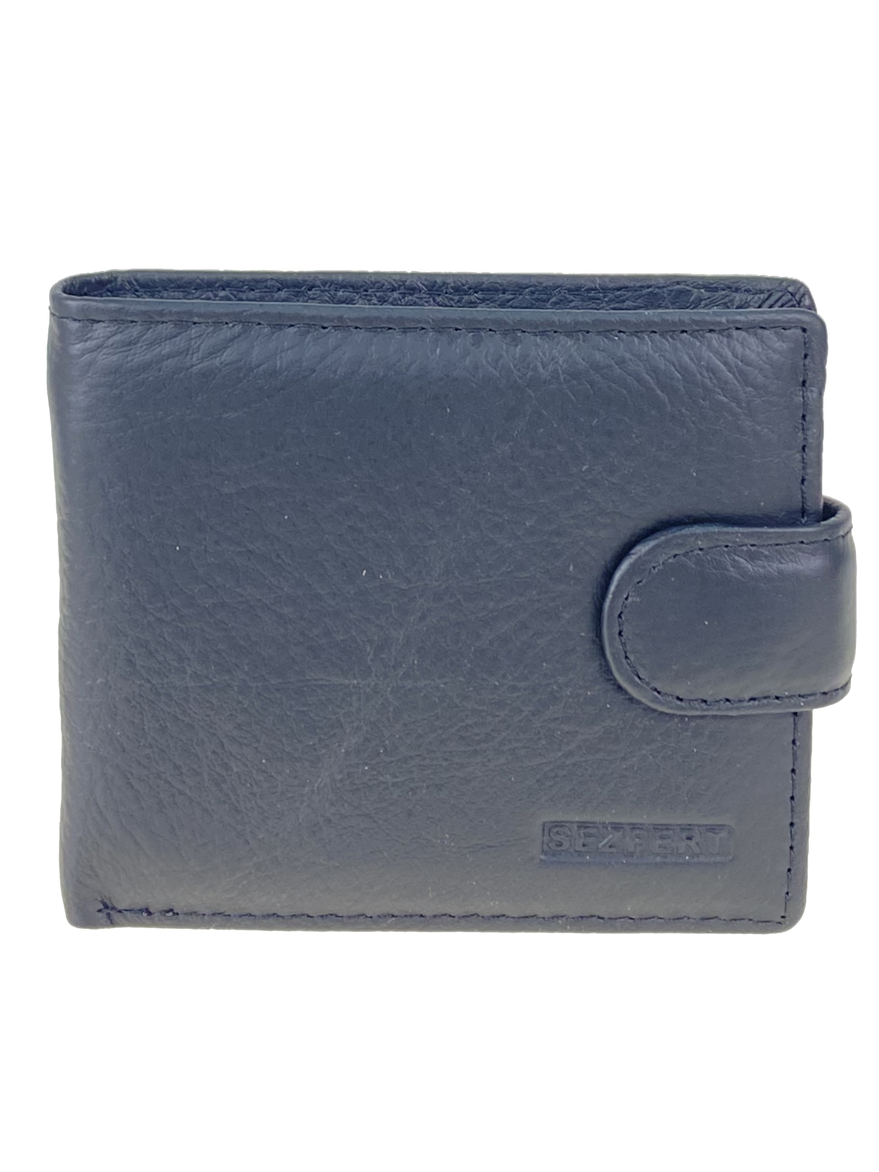 На фото 1 - Мужской кошелёк из натуральной кожи, цвет чёрный