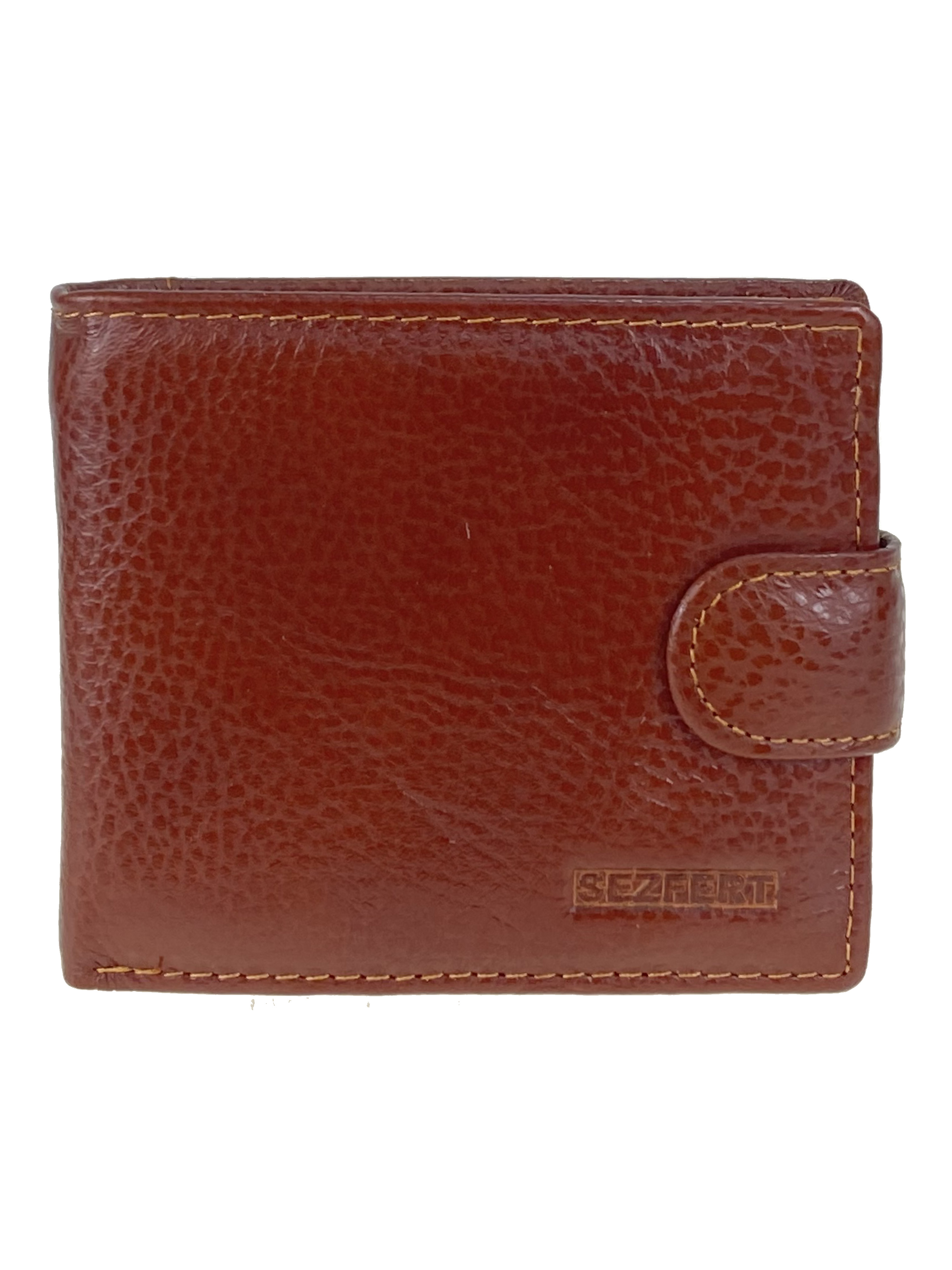 На фото 1 - Мужской кошелёк из натуральной кожи, цвет коричневый