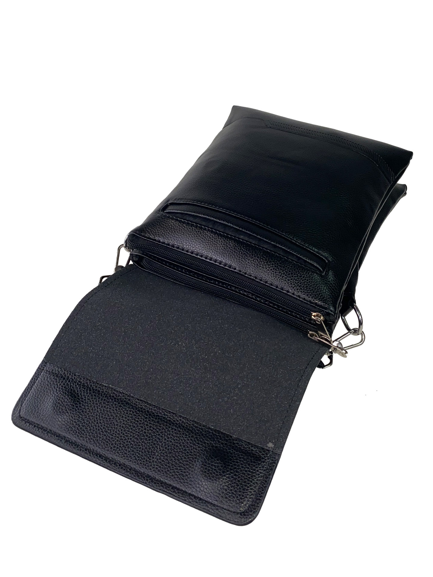 На фото 4 - Небольшая сумка-планшет для мужчин из искусственной кожи, цвет чёрный
