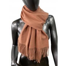 На фото 1 - Мягкий палантин-шарф из кашемира,  цвет пудра