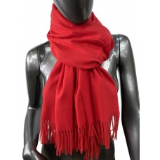 На фото 1 - Мягкий палантин-шарф из кашемира,  цвет красный 