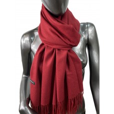 На фото 1 - Мягкий палантин-шарф из кашемира,  цвет бордо