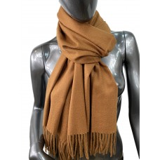 На фото 1 - Мягкий палантин-шарф из кашемира,  цвет шоколад