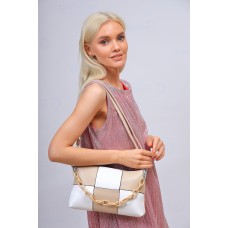 На фото 1 - Женская сумка кросс-боди из искусственной кожи,  мультицвет