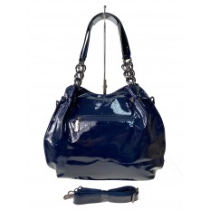 На фото 2 - Женская сумка из искусственной кожи, цвет синий 