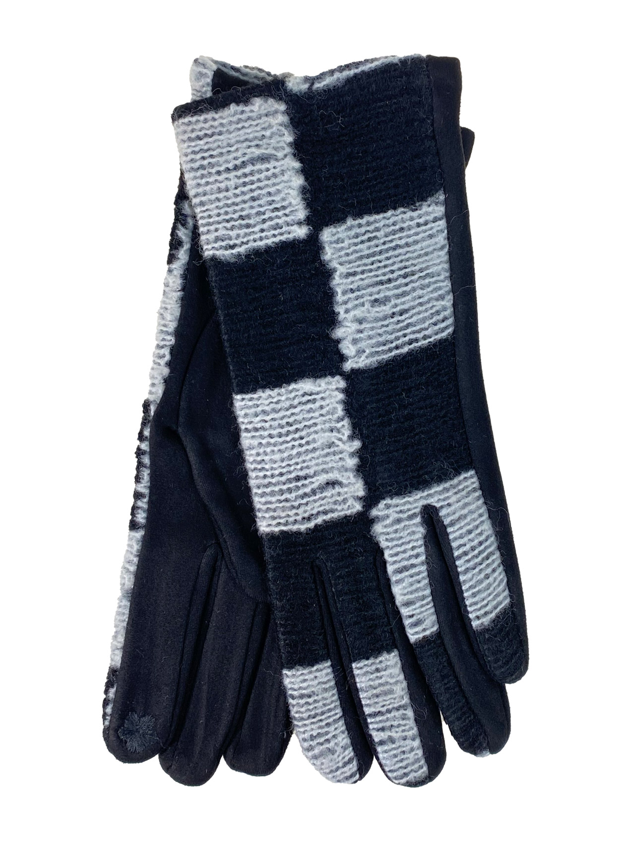 На фото 1 -  Элегантные демисезонные перчатки из велюра, цвет черный