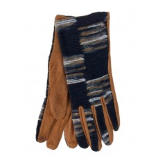 На фото 1 -  Элегантные демисезонные перчатки из велюра, цвет коричневый