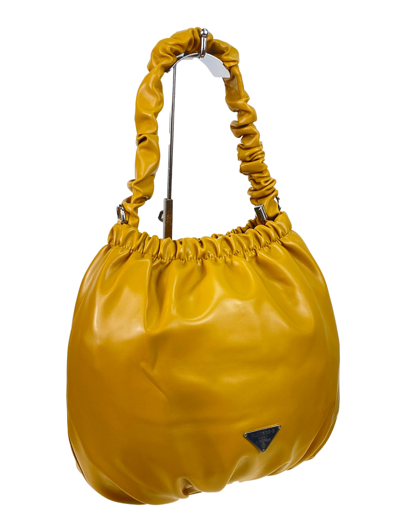 Женская сумка из искусственной кожи, цвет горчичный