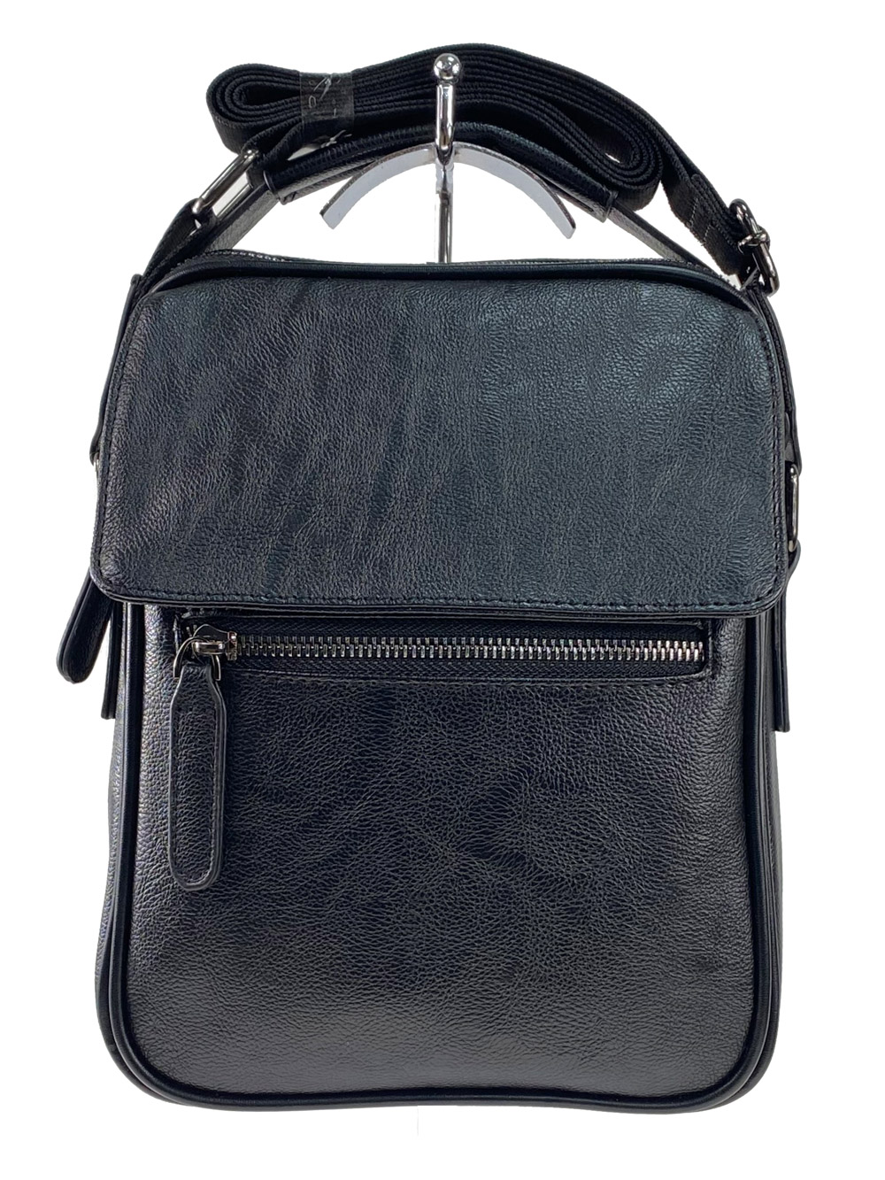На фото 2 - Мужская деловая сумка из искусственной кожи, чёрный цвет