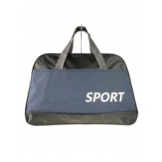 На фото 2 - Дорожно-спортивная сумка из текстиля, цвет чёрный с синим