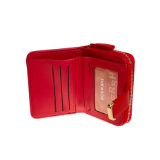 На фото 2 -  Женское портмоне из искусственной кожи, цвет красный