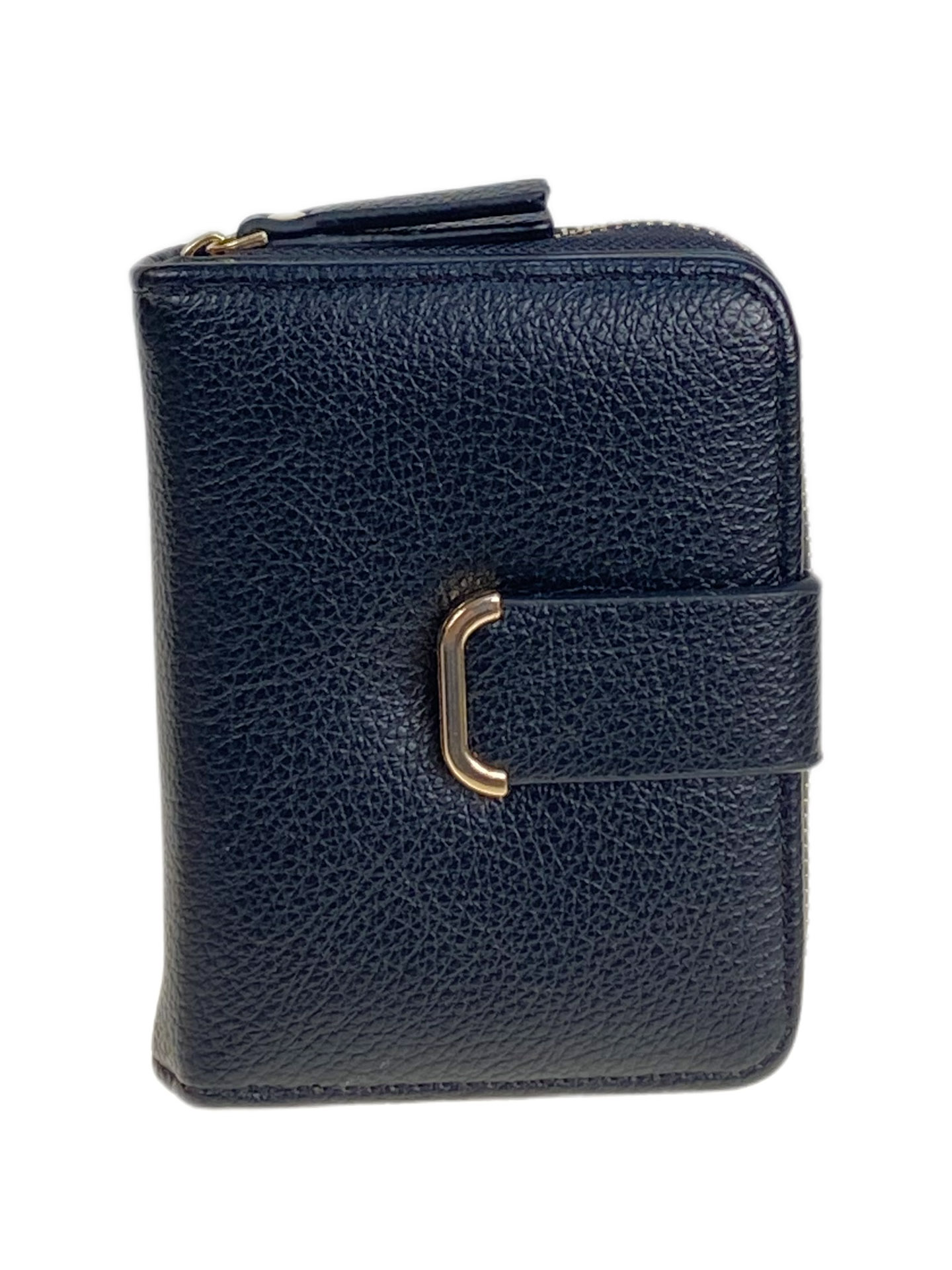 На фото 1 -  Женское портмоне из искусственной кожи, цвет черный